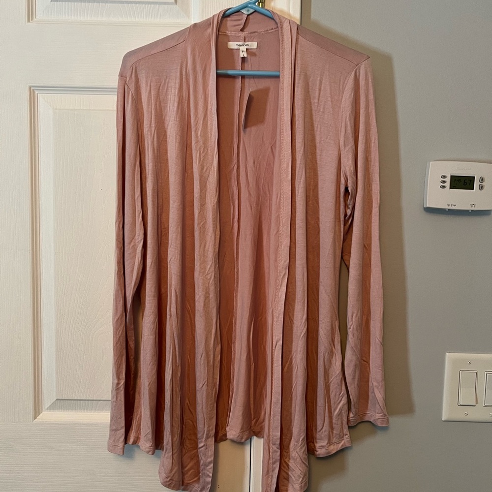 Maurice’s Pink Cardigan, size small, NWT.